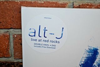 ALT - J - Live At Red Rocks,  Limited 2LP BLUE VINYL,  Download & DVD Gatefold 2