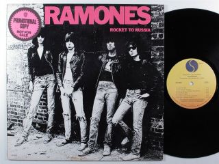 Ramones Rocket To Russia Sire Lp Vg,  Promo
