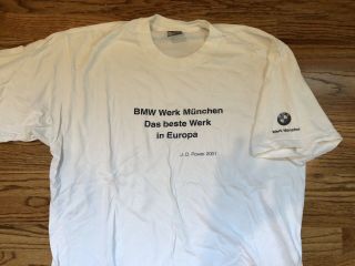 Bmw Mens T Shirt From The Munich Factory Xl.  Rare