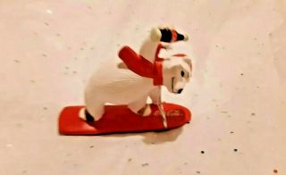 Coca Cola Polar Bear Ornament " Always Snowboarding " 1996