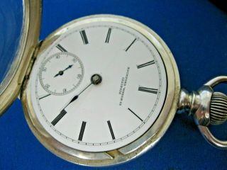 1876 Rockford 18s 11 Jewel Key Wind Sterling Silver Case Pocket Watch Project