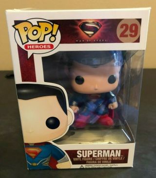 Superman 29 Funko Pop Vaulted Rare Man Of Steel