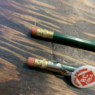 Vintage RC Cola Advertising Pencil Clip Bonus Two Vintage Pencils 3