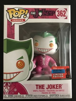 Nycc Funko Pop York Comic Con The Joker Pink Breast Cancer Awareness In Hand