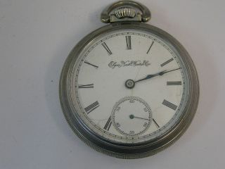 Vintage Elgin Pocket Watch Grade 74 Model 5 18 Size 55mm 11 Jewel 1894 Engraved