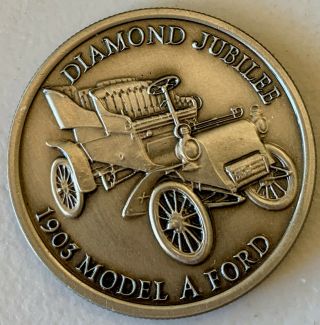 1978 Ford Commemorative Year Pewter Medal: 75th Anniversary; 2