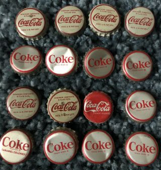 16 Vintage Coca - Cola Coke Cork Bottle Caps