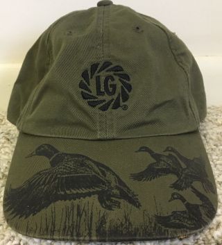 Lg Seeds Farmers K - Products Cap Hat W/ Ducks Flying On Bill Kent Pioneer Feed