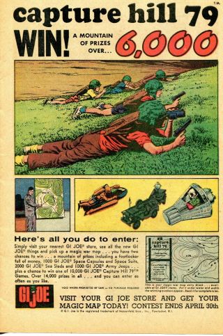 1967 Print Ad Of Gi Joe Capture Hill 79 Game Space Capsule,  Sea Sled & Army Jeep