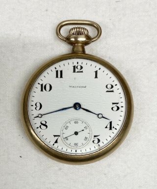 Antique Waltham 7 Jewel 1917 Pocket Watch Runs Well Serial No.  21175378