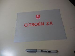 Citroen Zx Japanese Brochure 1992/07 Club E - N2bd E - N2dk Eunos