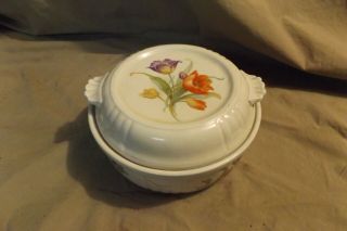 Vintage Tulip? Decorated Covered Casserole Hall 