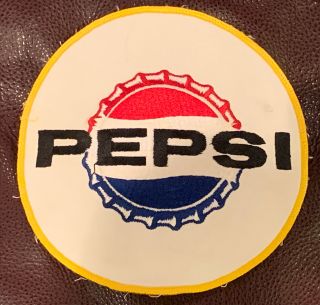 Vintage Pepsi Cola 6.  5 " Round & 2nd Pc Rectangular Patch.