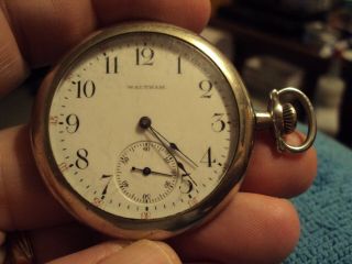 Antique 1900 Waltham " Royal " 12s Pocket Watch 17 Jewels Running Strong