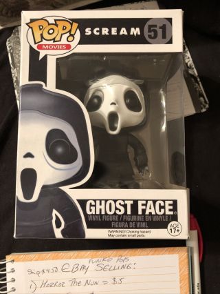 Funko Pop Movies Scream Ghost Face Vinyl Figure 51 Vaulted