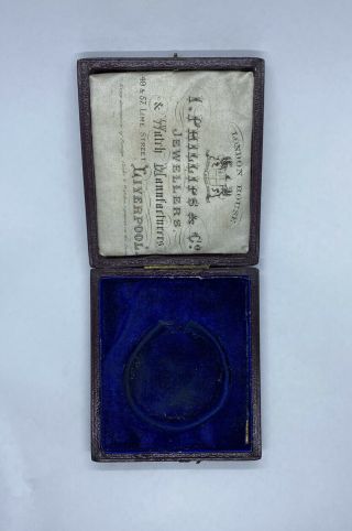 Antique Victorian I.  Phillips & Co Advertising Pocket Fob Watch Box
