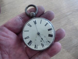 Quality Antique Solid Silver Gents Fusee Pocket Watch