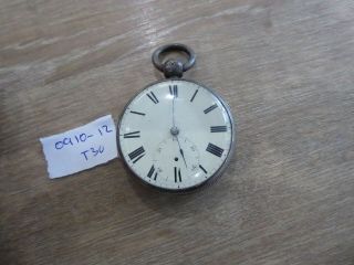 QUALITY ANTIQUE SOLID SILVER GENTS FUSEE POCKET WATCH 2