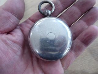 QUALITY ANTIQUE SOLID SILVER GENTS FUSEE POCKET WATCH 3