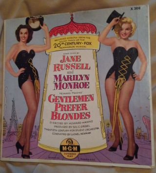 Jane Russell & Marilyn Monroe Gentlemen Prefer Blondes (soundtrack) 2x7 " /45 Rpms