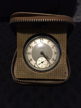 Vintage Smiths Empire Pocket Watch With Travel Case