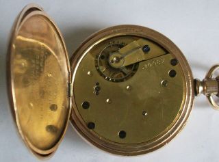 LOVELY ANTIQUE 10CT GOLD FILLED POCKET WATCH R.  H.  HALFORD & SONS LONDON 2