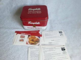 Vintage Recipe Card Box Campbell 