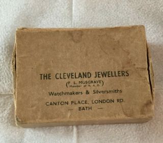Silver J W Benson Pocket watch 1894 Hallmarked London,  with BATH BOX 2