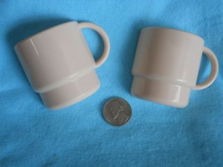 Tupperware Coffee Mug Magnet In Ivory Rose Set Of 2