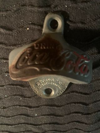 Vintage.  Coca Cola Bottle Opener Wall mount 3