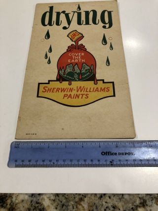 Vintage Wet Paint Advertising Sign Sherwin Williams Paints 3