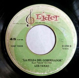 7 " Los Texao " La Pelea Del Gobernador " Hard Latin Rock Psych Fuzz Peru Hear