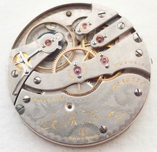 Antique 16s Hampden Wm Mckinley Hunter 21 Jewel Pocket Watch Movement Parts