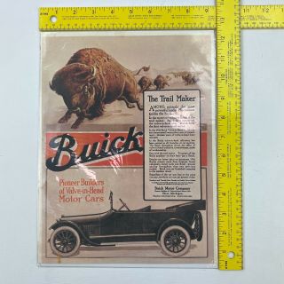 Nos Vintage Buick Motor Company Advertisement Trail Maker Buffalo D - 45 7c