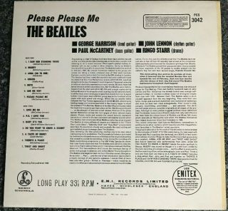 LP THE BEATLES - PLEASE PLEASE ME ALBUM VINYL 1980 2 BOX EMI NEAR 2