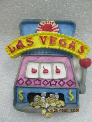 Las Vegas " Slot Machine " Tourist Travel Souvenir 3d Resin Fridge Magnet