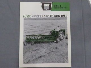 1961 Oliver Tractor Number 2 Side Delivery Rake Sales Brochure