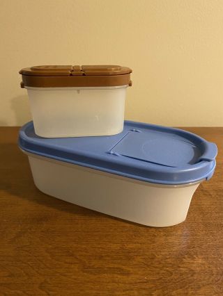 Tupperware Modular Mates Oval: 2 Cup And Spice With Lids