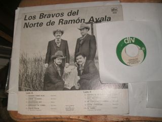 RAMON AYALA &Los Bravos Del Norte,  On DLV - 309,  W/45 