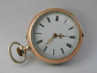 Vintage Orologio Da Tasca In Argento Funziona Silver Pocket Watch C134
