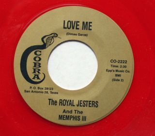 Royal Jesters Soul Doo Wop Red Wax Reissue 45 I Want To Be Loved Bw Love Me Hear