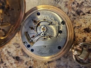 Antique Elgin National Watch Co.  Gold Pocket Watch Not Running