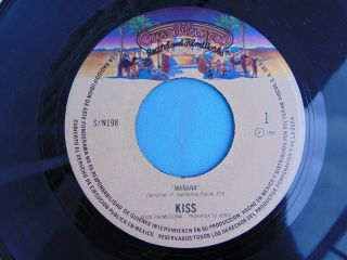 Kiss Rare Mexican Promo Single Tomorrow / Charisma From Unmasked Lp Album