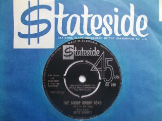 M - Uk Stateside 45 - Betty Everett - " The Shoop Shoop Song (it 