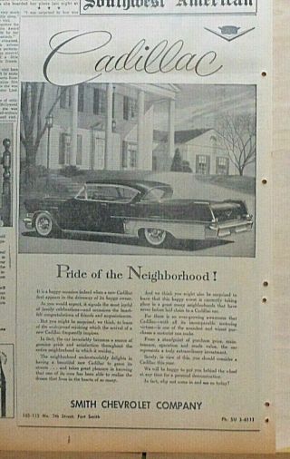 1957 Newspaper Ad For Cadillac - Pride Of The Neighborhood,  Happy Occasion