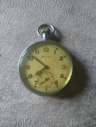 Vintage Helvetia Military Pocket Watch Swiss Made