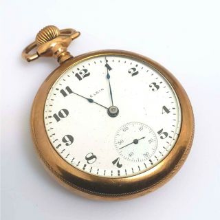 1894 Elgin Pocket Watch Model 5 18s 15 Jewel Grade 75 Usa Movement Zc - Epw9418