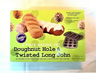 Wilton Doughnut Hole & Twisted Long John 2 - Pan Set 2105 - 4317