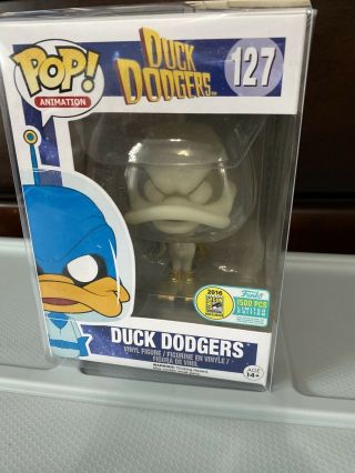 Funko Pop Animation Duck Dodgers Sdcc 2016 Limited To 1,  500