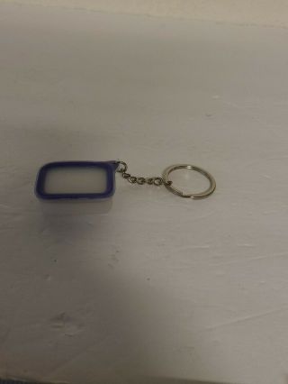 Tupperware Fridgesmart Keychain Collectible Clear & Purple